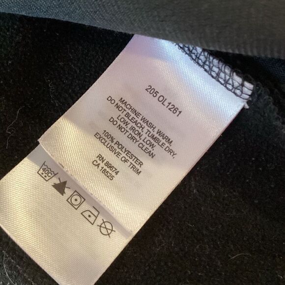 Mountain Hardware Windstopper Full Zip Jacket Sz 8 Pink Black Fleece Pockets Hik - Picture 11 of 11